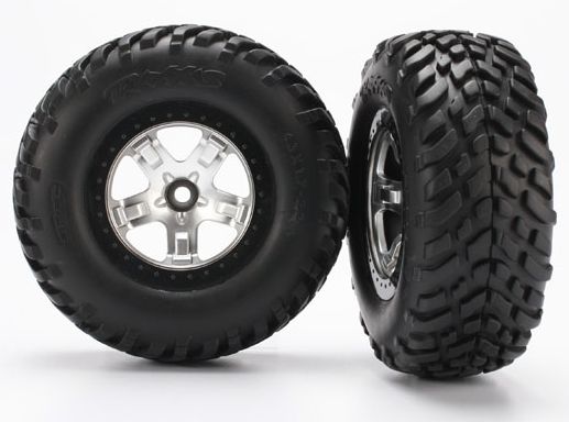 Tires &amp; Wheels SCT/SCT Satin Chrome 2WD Fram (2)