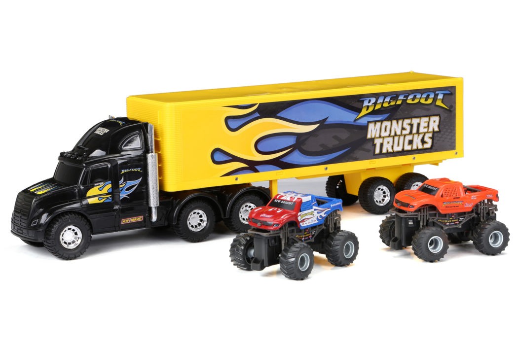 Monster Truck Hauler 22" med 2 Trucks