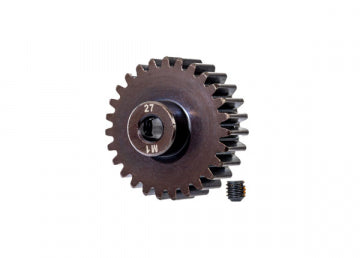 Traxxas 6480R Pinion Gear 27T 1.0M for 5mm Shaft (Machined, Hardened)