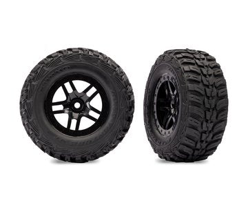 Tires &amp; Wheels Kumho/S-Spoke Black 4WD/2WD Rear (2)