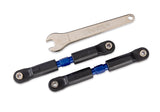Camber/Toe Links Rear Short Adjustable Steel Blue (2)