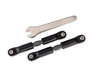 Camber/Toe Links Rear Short Adjustable Steel Gray (2)