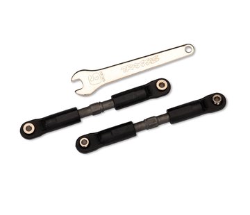 Camber/Toe Links Rear Long Adjustable Steel Gray (2)