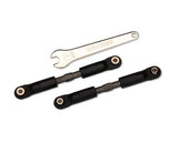 Camber/Toe Links Rear Long Adjustable Steel Gray (2)