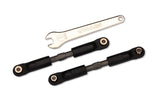 Camber/Toe Links Rear Long Adjustable Steel Gray (2)