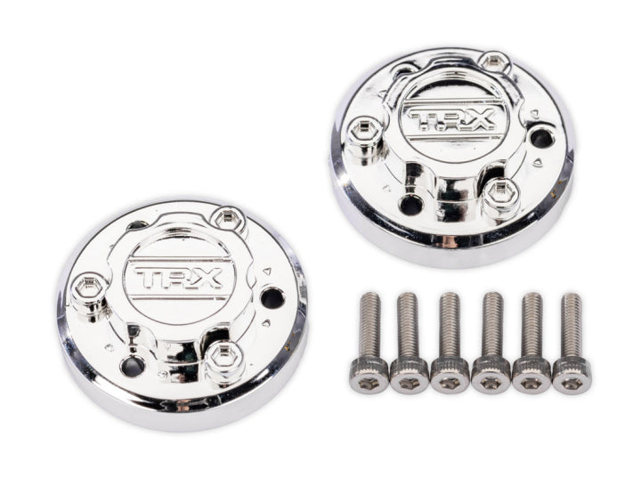 Wheel Center Caps Chrome (2) with Screws X-Truck