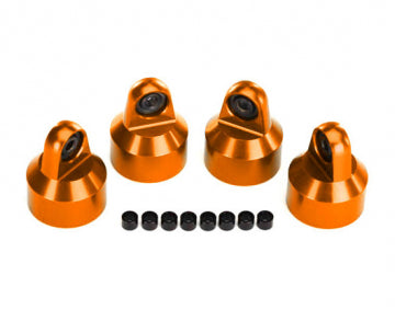 Traxxas 7764-ORNG Shock Caps Aluminium Orange (for GTX #7761,7861) (4)