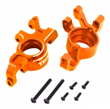Traxxas 7836-ORNG Steering Blocks L&amp;R (Pair) Alu Orange X-Maxx, XRT