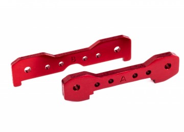 Traxxas 9527R Tie-Bars Front Alu Red Sledge