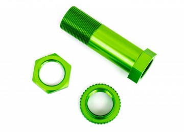Traxxas 9545G Servo Saver Post with Nuts Alu Green Sledge