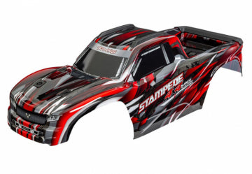 Traxxas 9014-RED Body Stampede 4x4 VXL Red Clipless