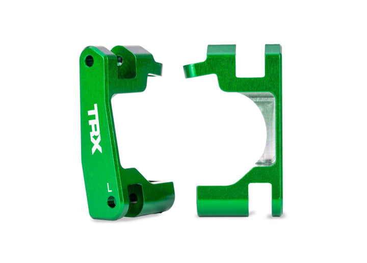 TRAXXAS 9063-GRN Caster Blocks Alu Green (Pair) Raptor R Ultimate, (Upgrade #9080)