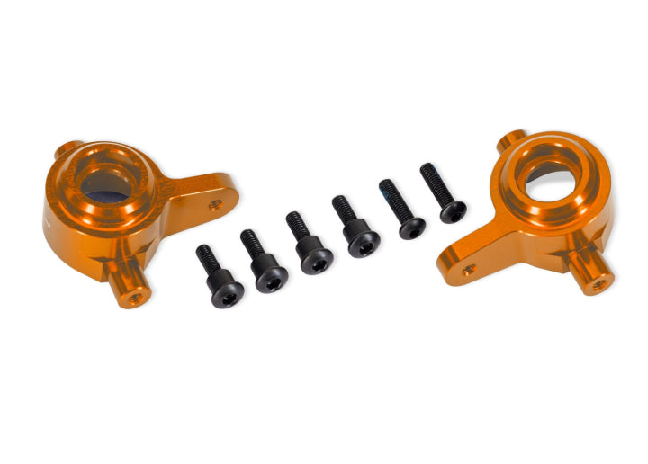 TRAXXAS 9064-ORNG Steering Blocks Alu Orange (Pair) Raptor R Ultimate, (Upgrade #9080)