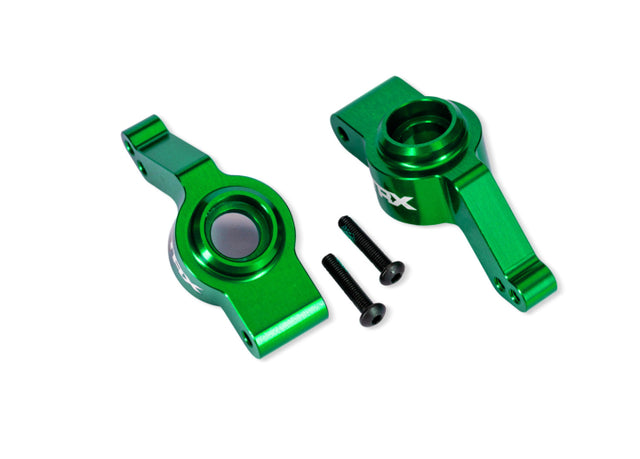 TRAXXAS 9065-GRN Stub Axle Alu Green (Pair) Raptor R Ultimate, (Upgrade #9080)