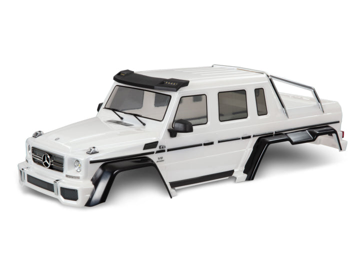 TRAXXAS 9129-WHT Body Mercedes G 63 6x6 Clipless Vit