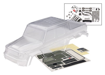 Traxxas 9129 Body Mercedes G 63 Clipless TRX-6 Clear