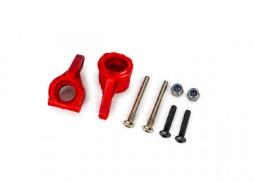 Traxxas 9137-RED Steering Blocks EHD Red (Pair) (for Upgrade Kit #9180/9181/9182) 2WD