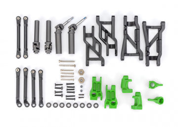 Traxxas 9181-GRN Outer Driveline &amp; Suspension EHD Green Upgrade Kit 2WD Raptor, Slash, Slash Mod