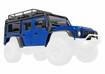 Traxxas 9712-BLUE Body TRX-4M Land Rover Defender Blue Complete