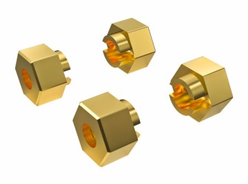 Traxxas 9750X Wheel Hubs Hex 7mm Brass (4) TRX-4M