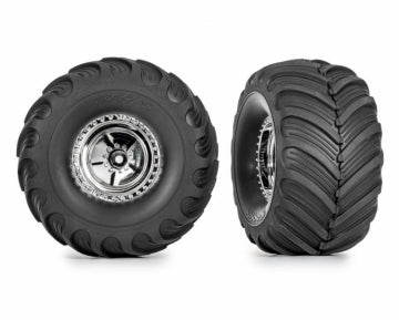 Traxxas 9867 Tires &amp; Wheels Terra Groove 3.0x1.0" (2)