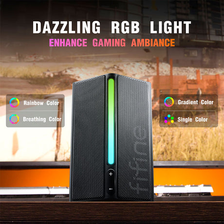 Fifine Ampligame A20 TV Gaming Speakers, Black