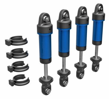 Traxxas 9764-BLUE Shocks Alu Blue Complete (w/o springs) (4) TRX-4M