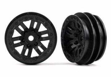 Traxxas 9768 Wheels 12-Spoke Black 1.0" (2)