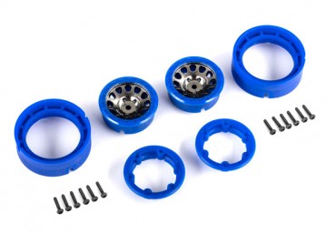 Traxxas 9781-BLKBL Wheels Method Race 105 Beadlock Black/Blue 1.0" (2)