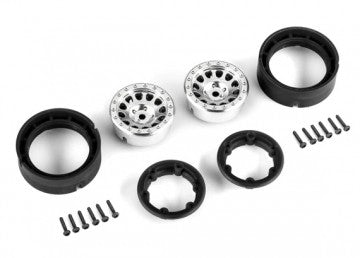 Traxxas 9781-SATIN Wheels Method Race 105 Beadlock Satin Crome 1.0" (2)