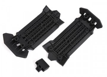 Traxxas 7844 Skidplate Set Front &amp; Rear with Rubber Impact Cushion XRT