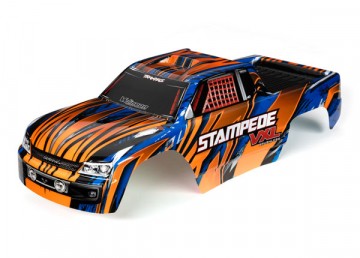Traxxas 3620T Body Stampede 2WD VXL Orange &amp; Blue Painted