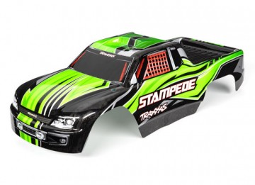 Traxxas 3651G Body Stampede 2WD Green Painted
