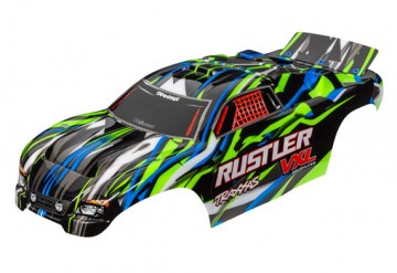 Traxxas 3726G Body Rustler VXL 2WD Green Painted