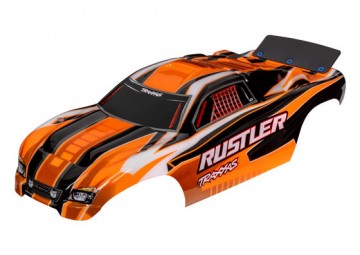 Traxxas 3750T Body Rustler 2WD Orange Painted*