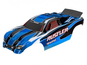 Traxxas 3750X Body Rustler 2WD Blue Painted*