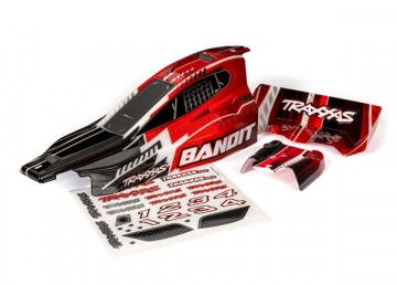 Traxxas 2450 Body Bandit Black &amp; Red Painted