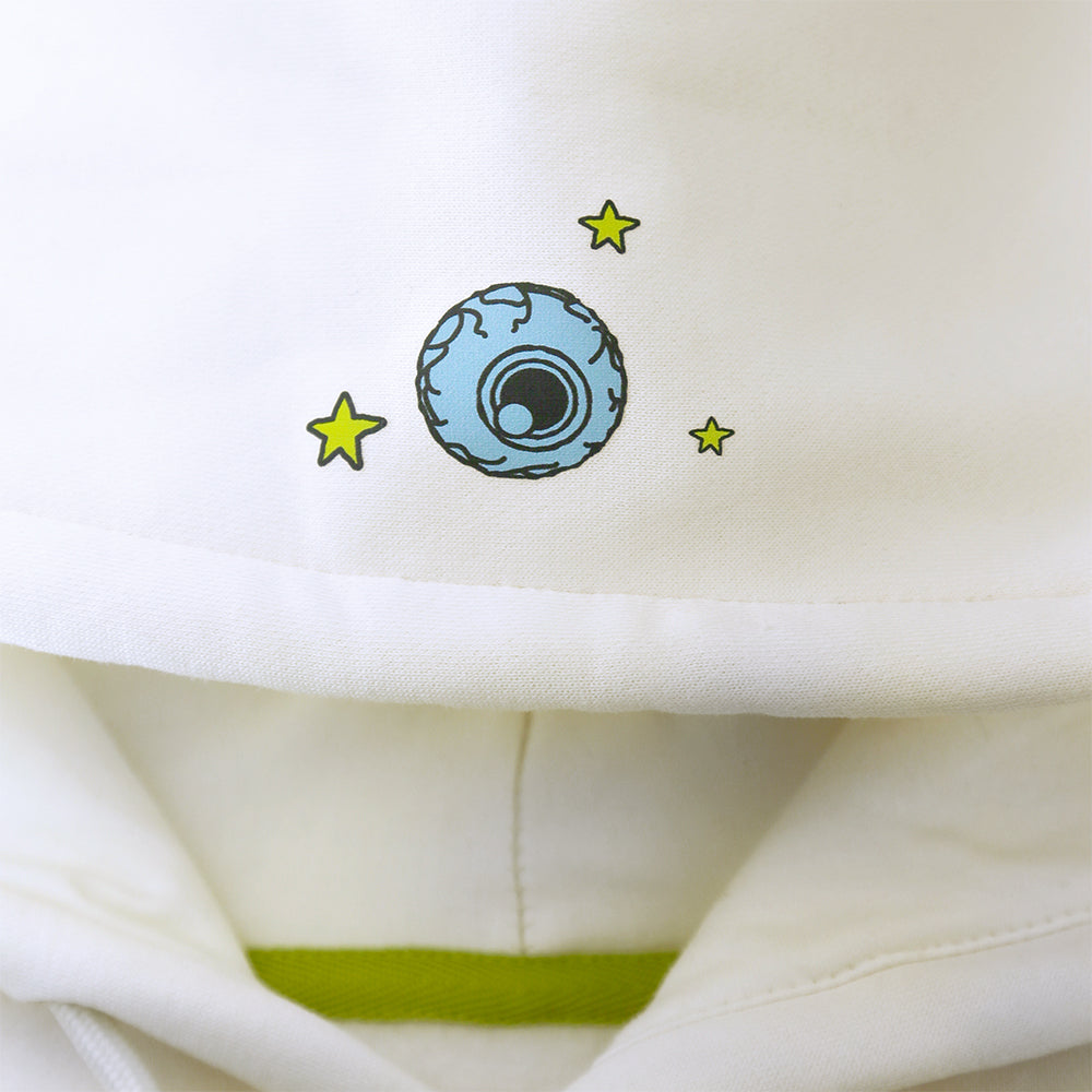 Rick and Morty hoodie off-white, M