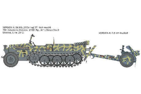 1:35 Kfz. 10 DEMAG D7 with 7,5cm Le. IG 18 + crew