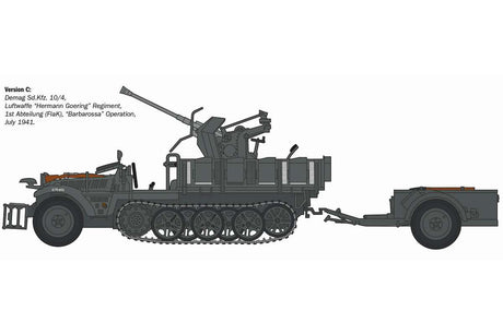 1:35 Sd.Kfz 10/4 with flak 30 and crew