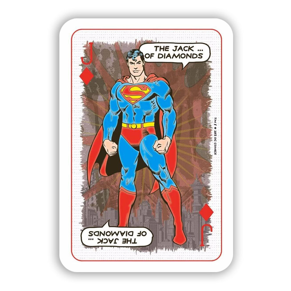 Winning Moves DC Superheroes Retro - Waddingtons No.1 Playing Cards