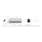 Dark Project Gaming Mousepad, Terra Nova White, XL