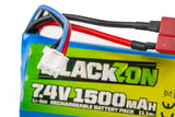 Battery Pack (Li-ion 7.4V, 1500mAh), w/T-Plug