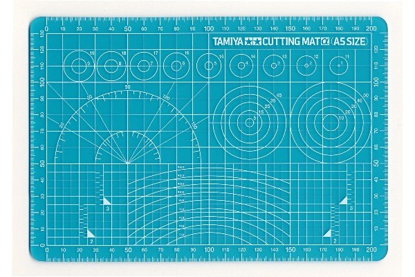 Tamiya Cutting Mat  (A5 Size/Blue)