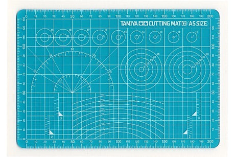 Tamiya Cutting Mat  (A5 Size/Blue)