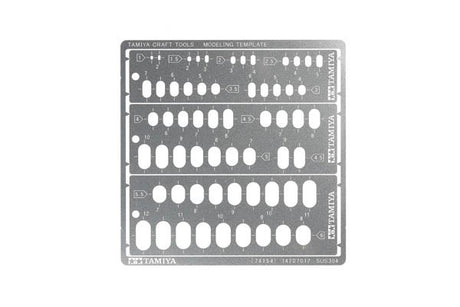 Modeling Template (Rounded Rectangles, 1-6mm)