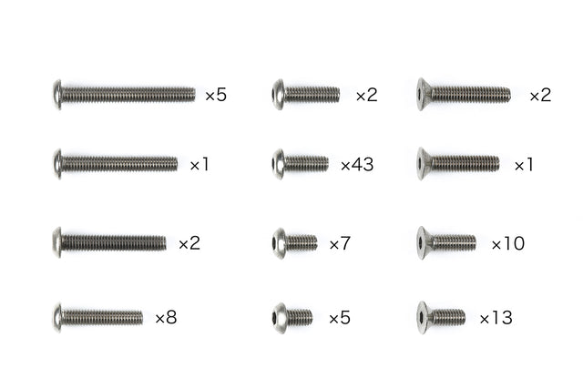 XM-01 Titanium Screw Set