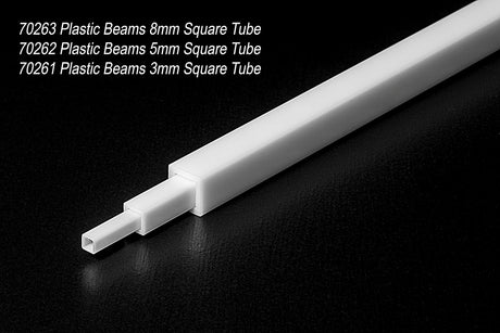 Plastic Beams 3mm Square Tube (5pcs.)