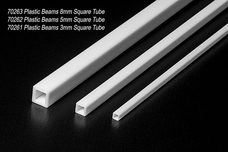 Plastic Beams 8mm Square Tube (3pcs.)