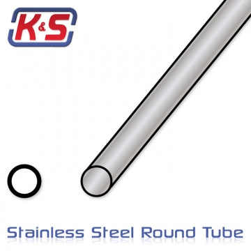 K&S 87117 - Stainless tube 7.8x305mm (5/16) (.028) (1)
